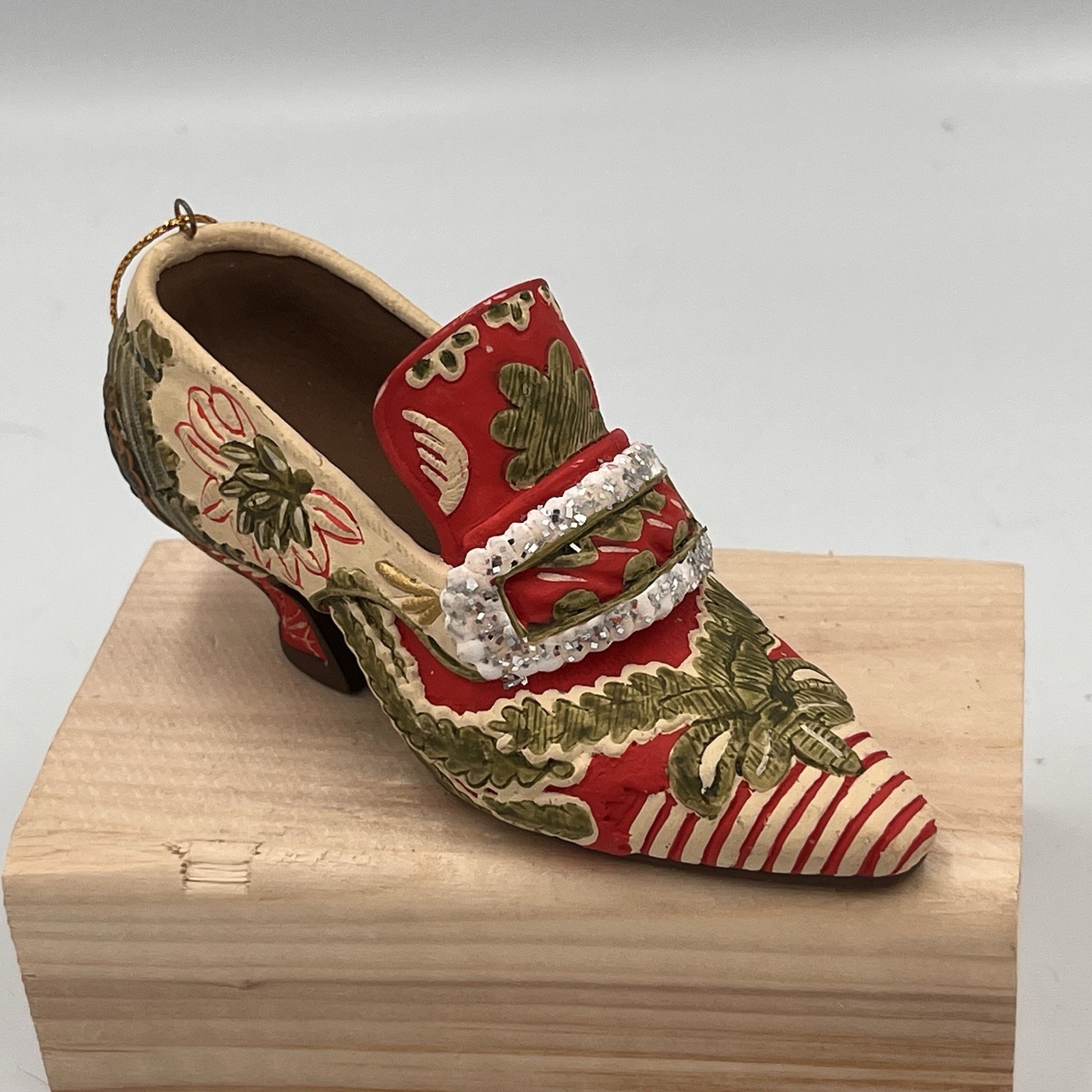 Metropolitan Museum Of Art French Romance Floral Pump Shoe Ornament