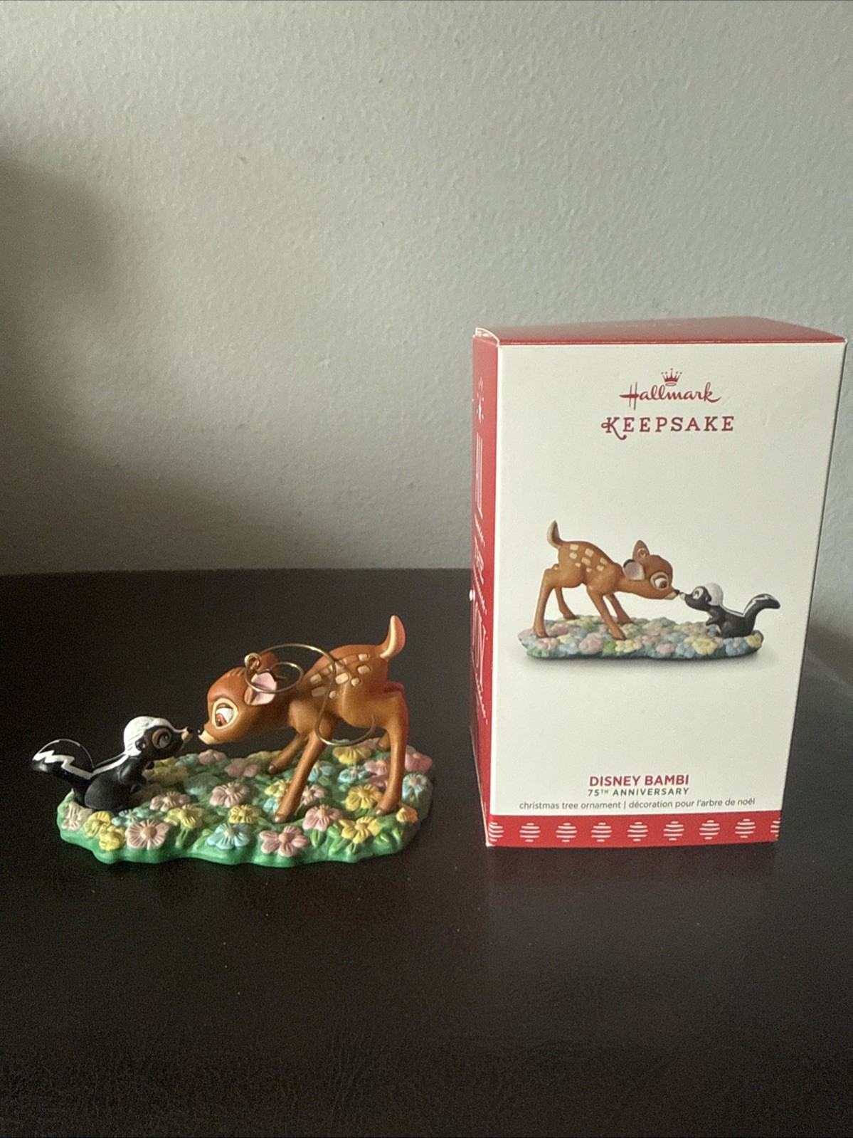 2017 Hallmark Keepsake Christmas Ornament Disney Bambi Flower 75th Anniversary