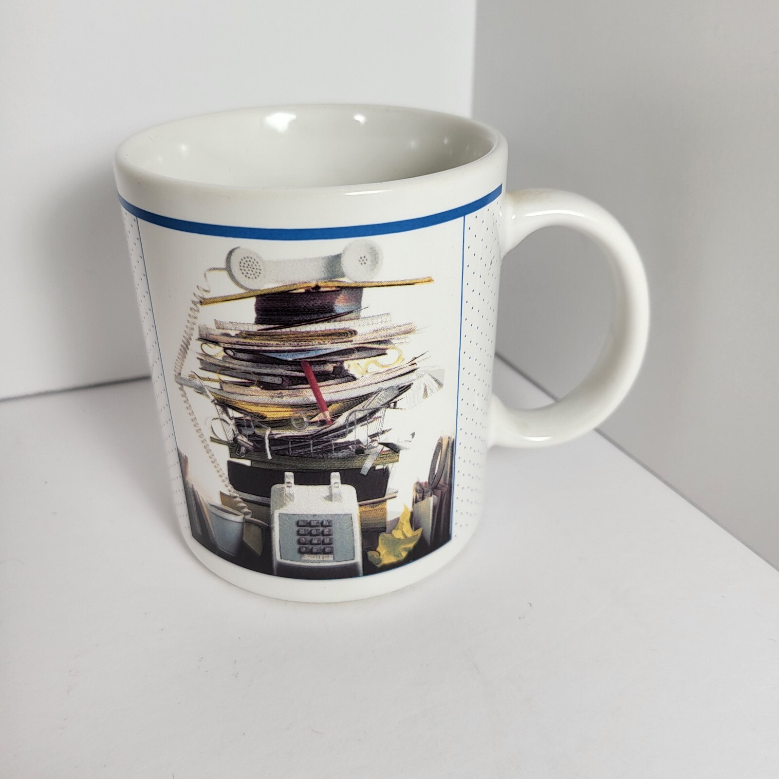 Vintage Take This Job And Shove It Coffee Mug Cup 1985 Jim Lienhart