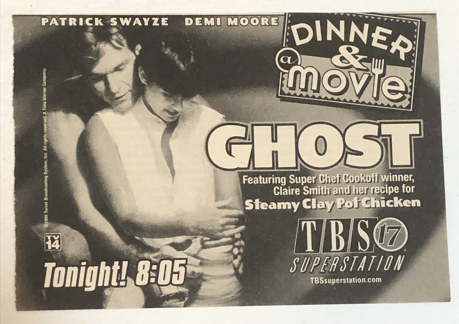 Ghost Movie Print Ad Advert Patrick Swayze Demi Moore Whoopi Goldberg Tpa2