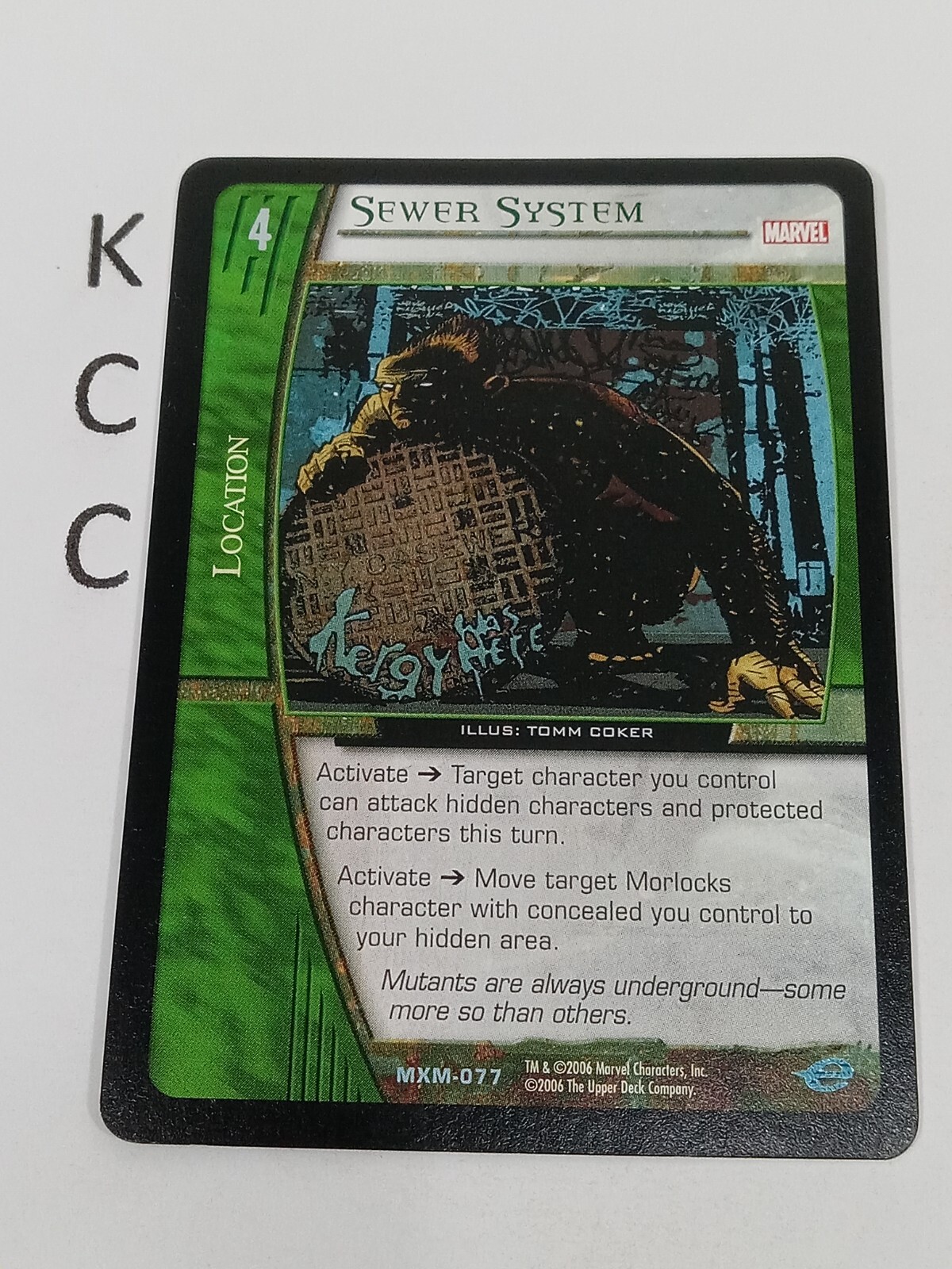 VS. System TCG Marvel 2006 Xmen Sewer System Location MXM-077 VS. System TCG Marvel 2006 Xmen Sewer System Location MXM-077