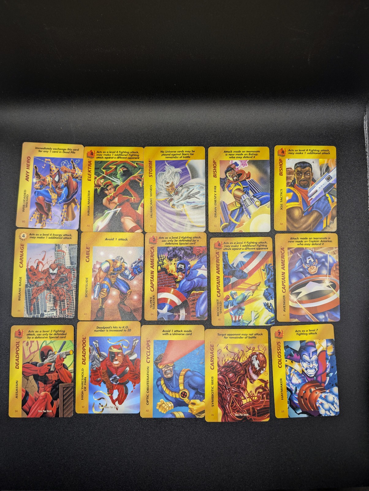 Over Power Card Game 1995 Marvel Lot Of 108 Cards Over Power Card Game 1995 Marvel Lot Of 108 Cards