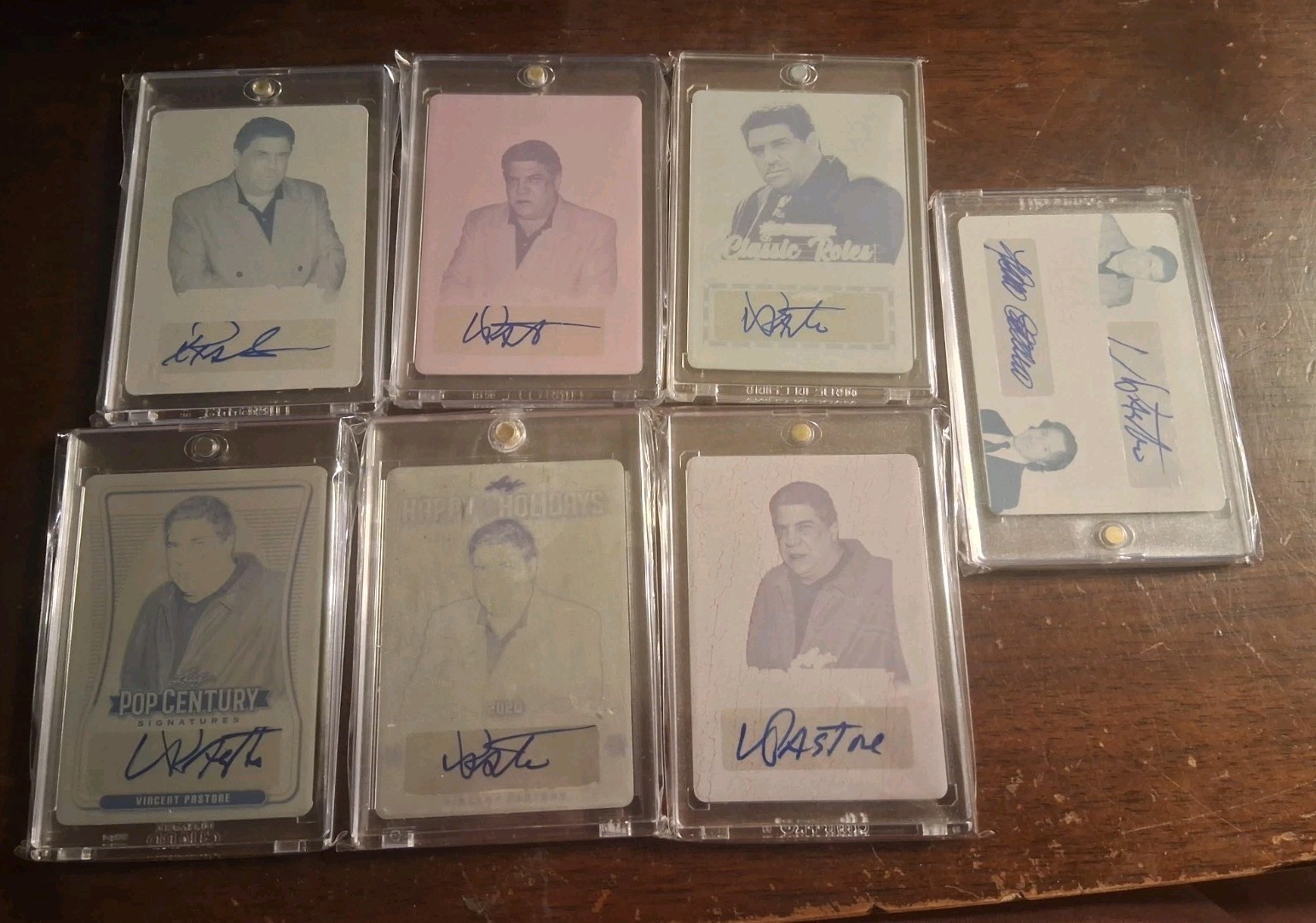 7 Autographed Printing Plate Collection Lot 1 Of 1 Vincent Pastore Sopranos Rare 7 Autographed Printing Plate Collection Lot 1 Of 1 Vincent Pastore Sopranos Rare