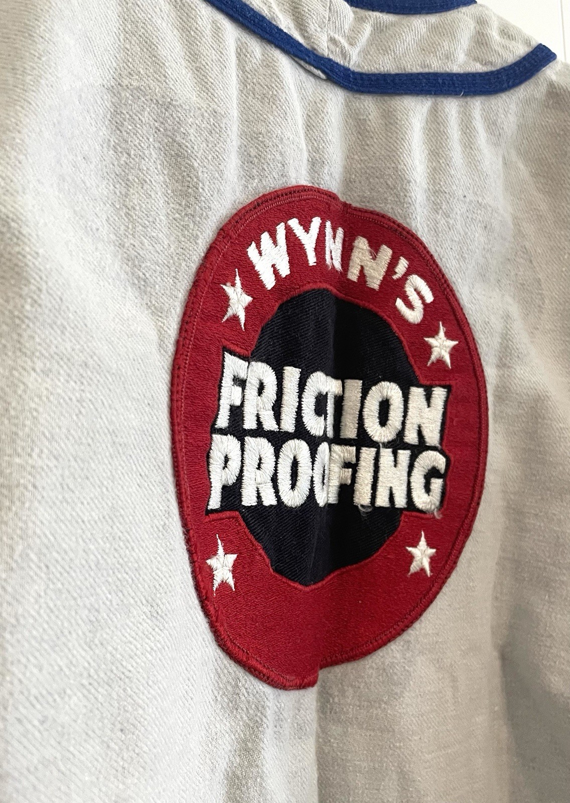 Vintage 50s/60s Southland Flannel Baseball Jersey Wynns Friction Proofing Sz 32 Vintage 50s/60s Southland Flannel Baseball Jersey Wynns Friction Proofing Sz 32