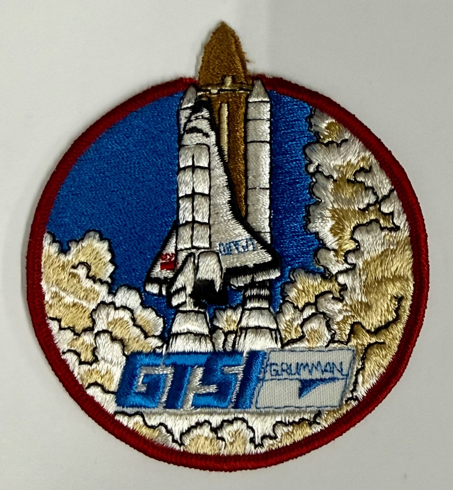 Vintage NASA Space Shuttle GTSI GRUMMAN Contractor Patch 4\