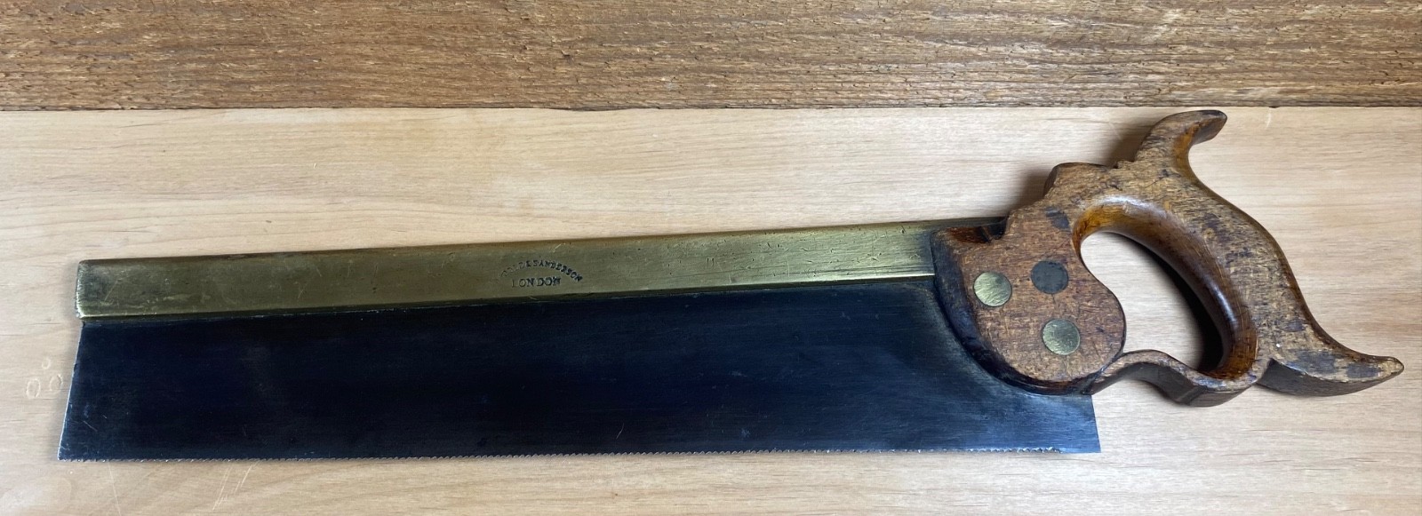 14” DRABBLE & SANDERSON 13 P.P.I. Brass Backed Saw Handsaw Tenon Carcass 14” DRABBLE & SANDERSON 13 P.P.I. Brass Backed Saw Handsaw Tenon Carcass