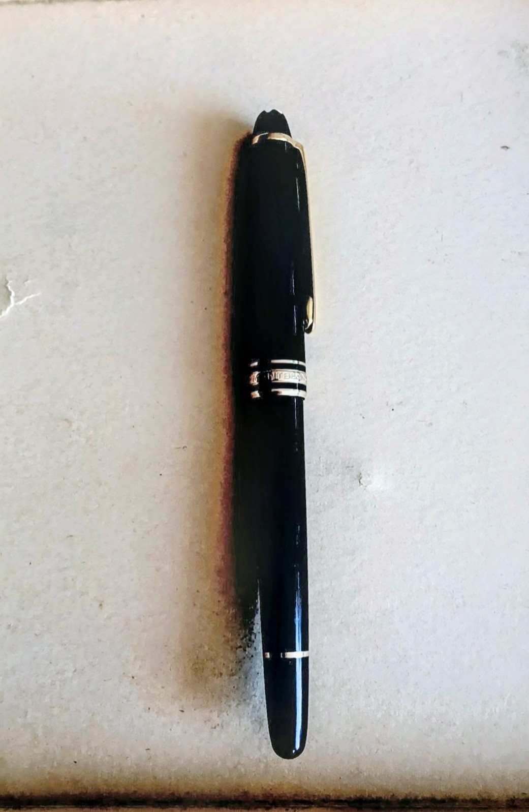 Vintage Montblanc Meisterstuck 163 Classique Rollerball Pen Black Gold W-Germany Vintage Montblanc Meisterstuck 163 Classique Rollerball Pen Black Gold W-Germany