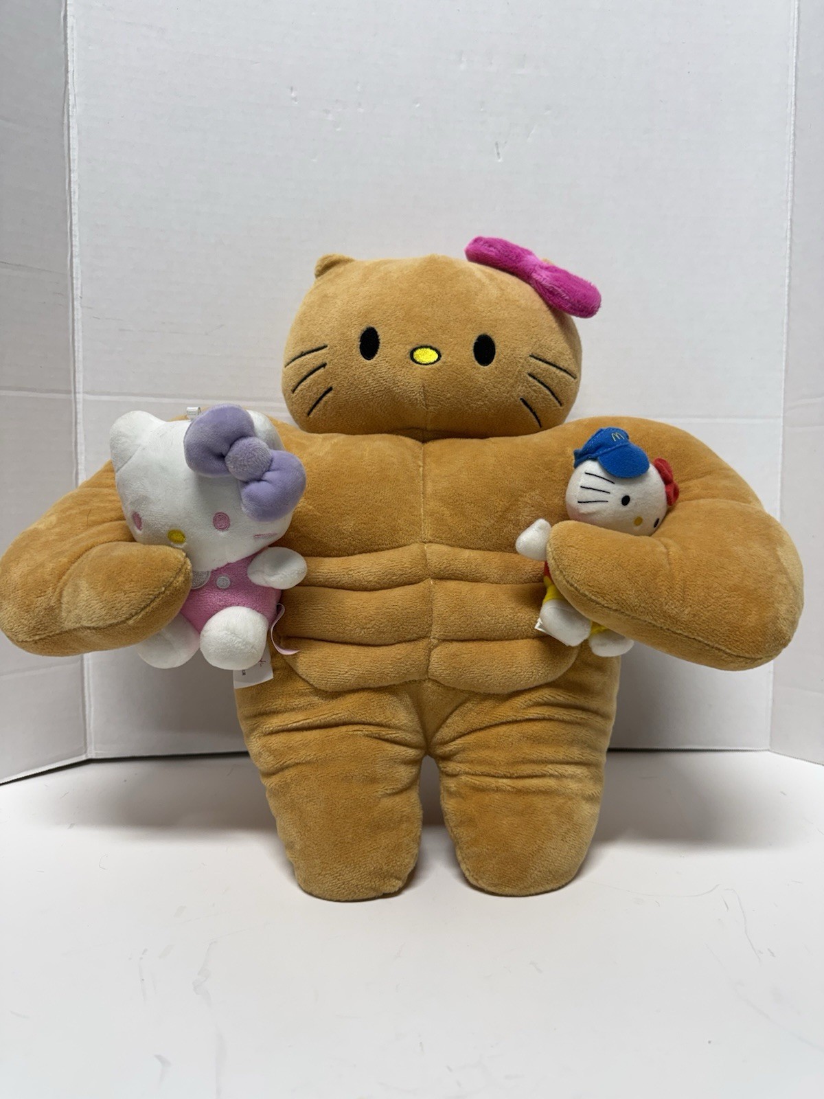 Buff hello kitty Sanrio Kawaii Muscle 12” Plush Buff hello kitty Sanrio Kawaii Muscle 12” Plush