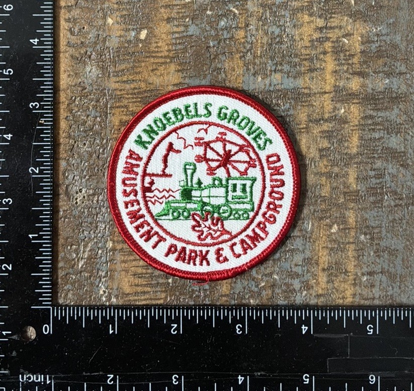 Vintage Knoebels Amusement Park & Campground Pennsylvania Souvenir Patch 1970s