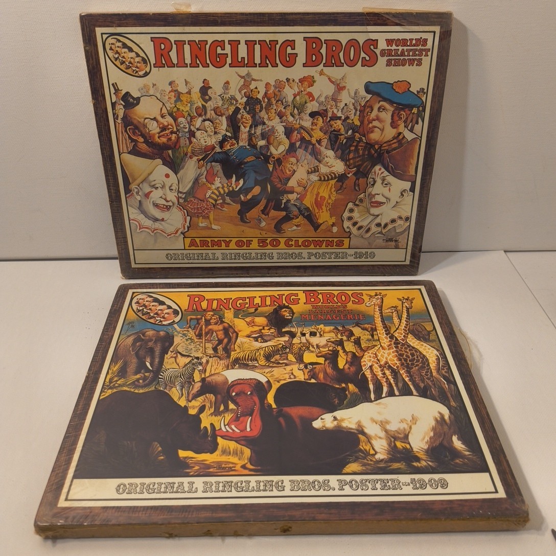 Vintage Ringling Bros World's Largest Menagerie Army Of Clowns 8 Vintage Ringling Bros World's Largest Menagerie Army Of Clowns 8