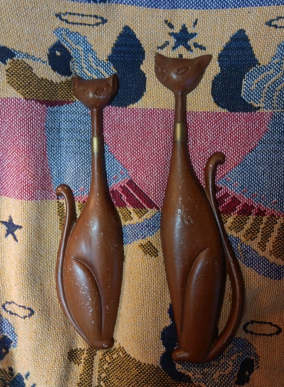Vintage MCM Mid-century Modern Sexton Cats Metal Wall Art Decor Siamese Scarce Vintage MCM Mid-century Modern Sexton Cats Metal Wall Art Decor Siamese Scarce