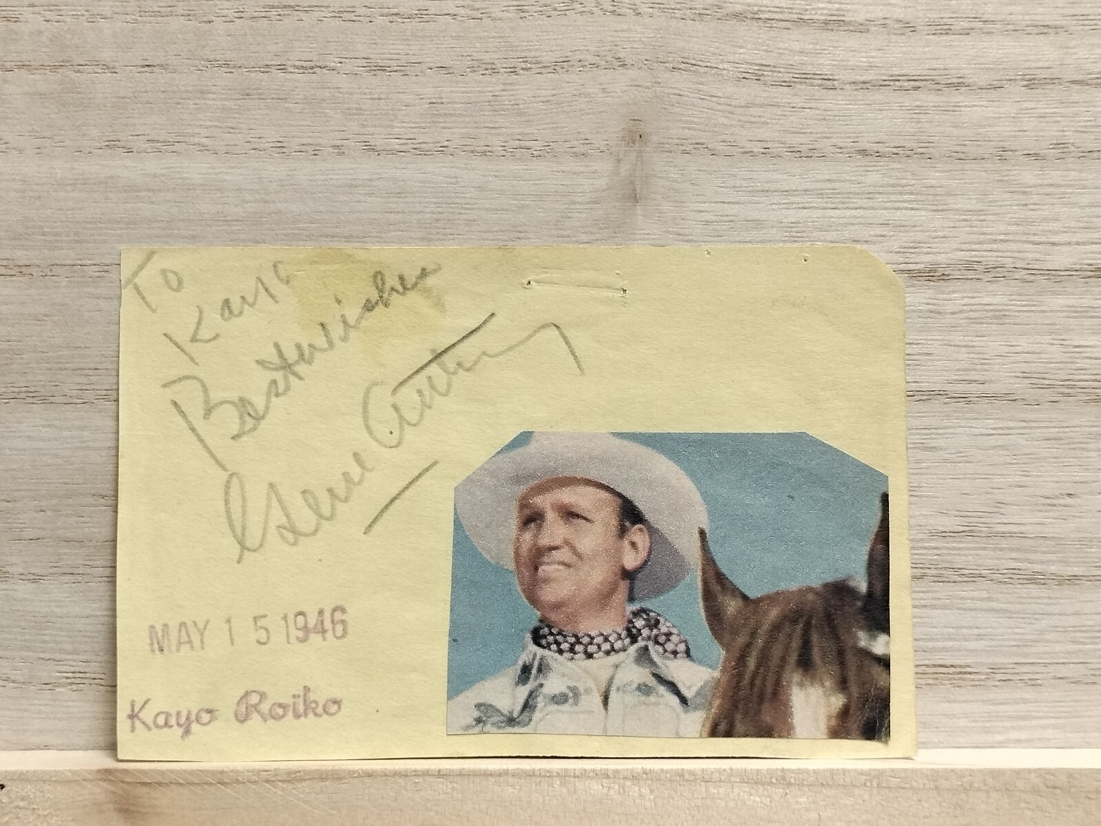 Gene Autry Signed Cut Gene Autry Signed Cut