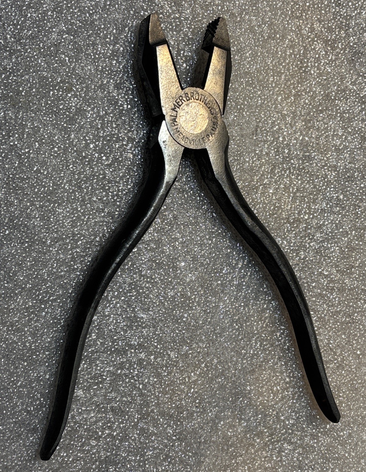 Vintage Palmer Brothers Lineman Pliers Meadville PA.