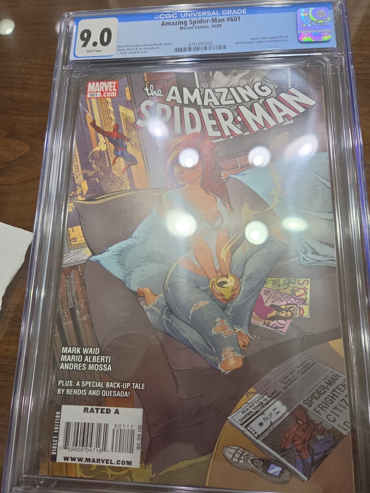 Amazing Spiderman 601 Cgc 9.0 White Pages