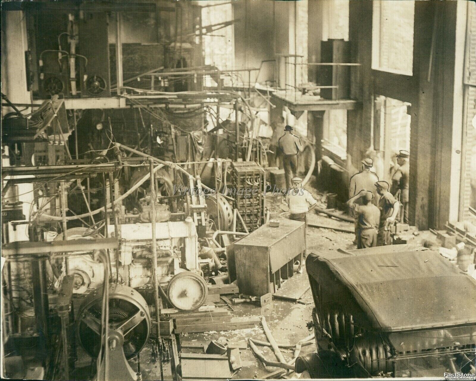 1923 Explosion In Gasolne Testing Lab Us Bureau Of Standards Science Photo 8x10