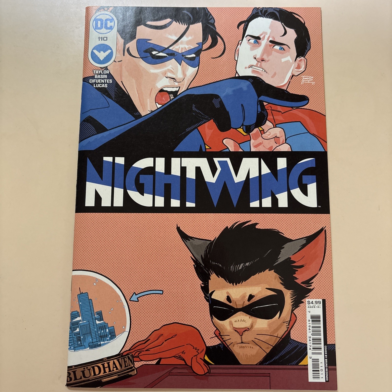 NIGHTWING #110 (2023) Cat Meme Homage Bruno Redondo Cover A Dawn of DC Comics NIGHTWING #110 (2023) Cat Meme Homage Bruno Redondo Cover A Dawn of DC Comics