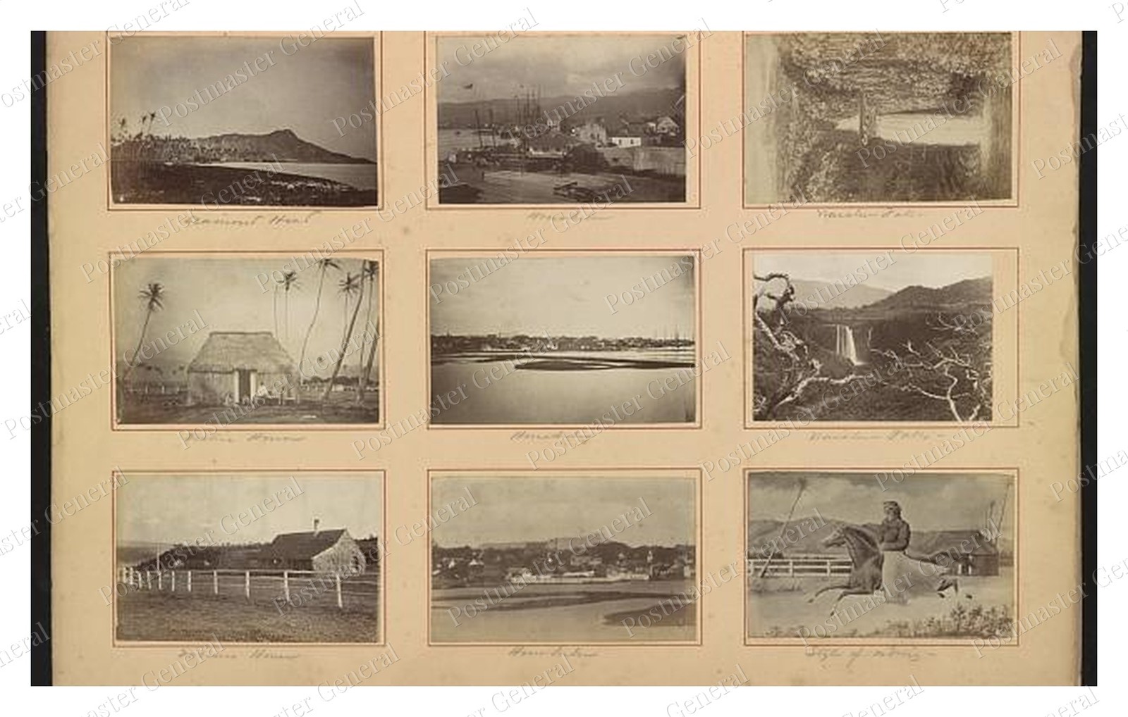 Honolulu Hawaii Scenic Views Standard Postcard COPY RPPC