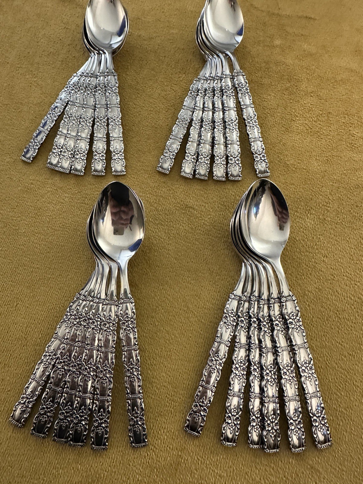 (6) TEASPOONS VINTAGE ONEIDA NORTHLAND HOUSTON STAINLESS JAPAN (4available)