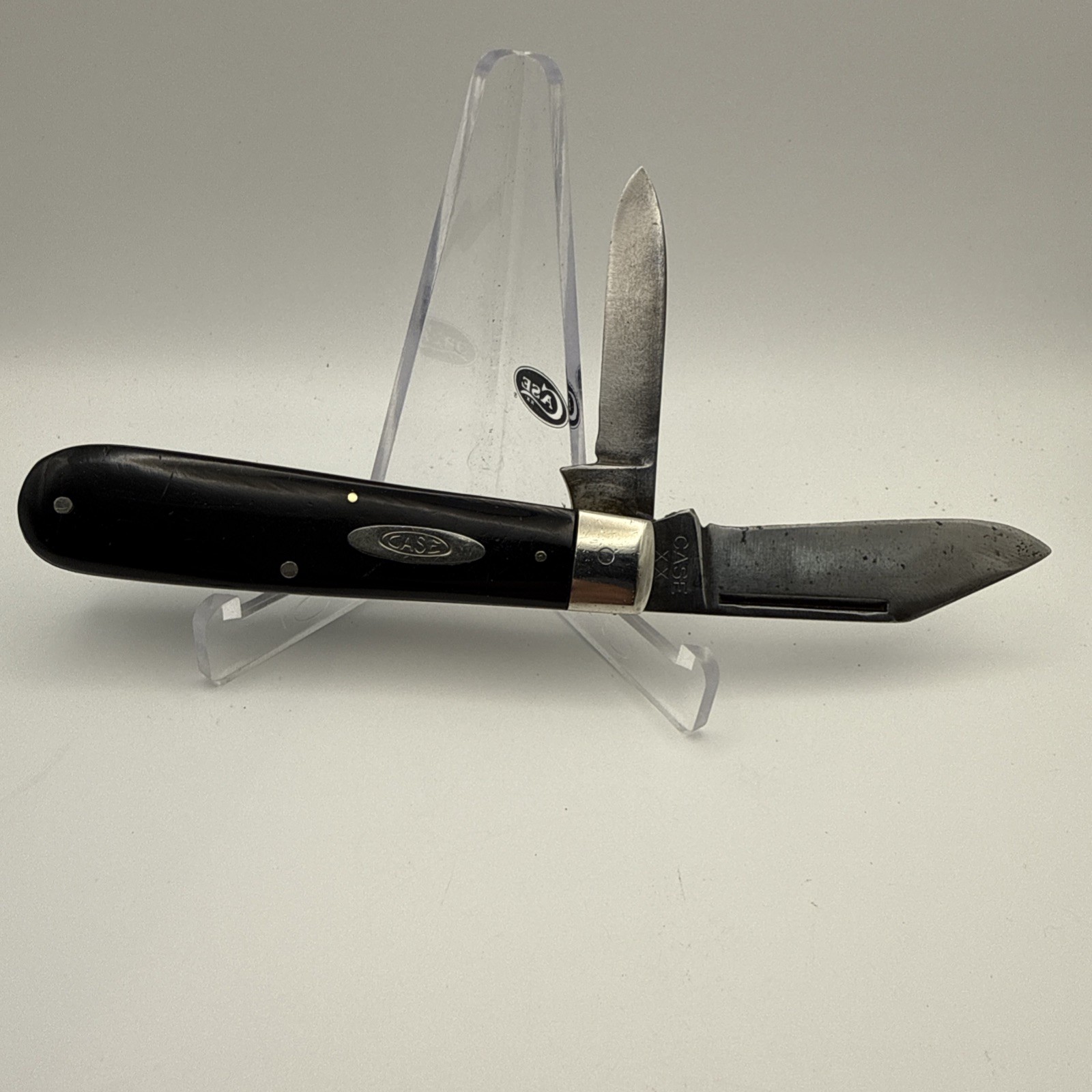 1940 - 1964 CASE XX 22031 1/2 slick black jack knife rare used no wobble carbon 