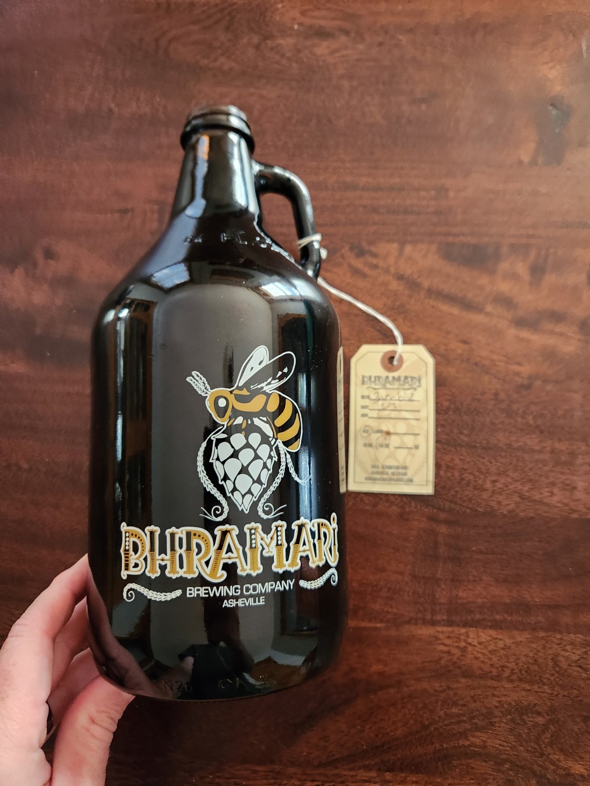 Bhramari Brewing Company 64oz Growler Asheville NC