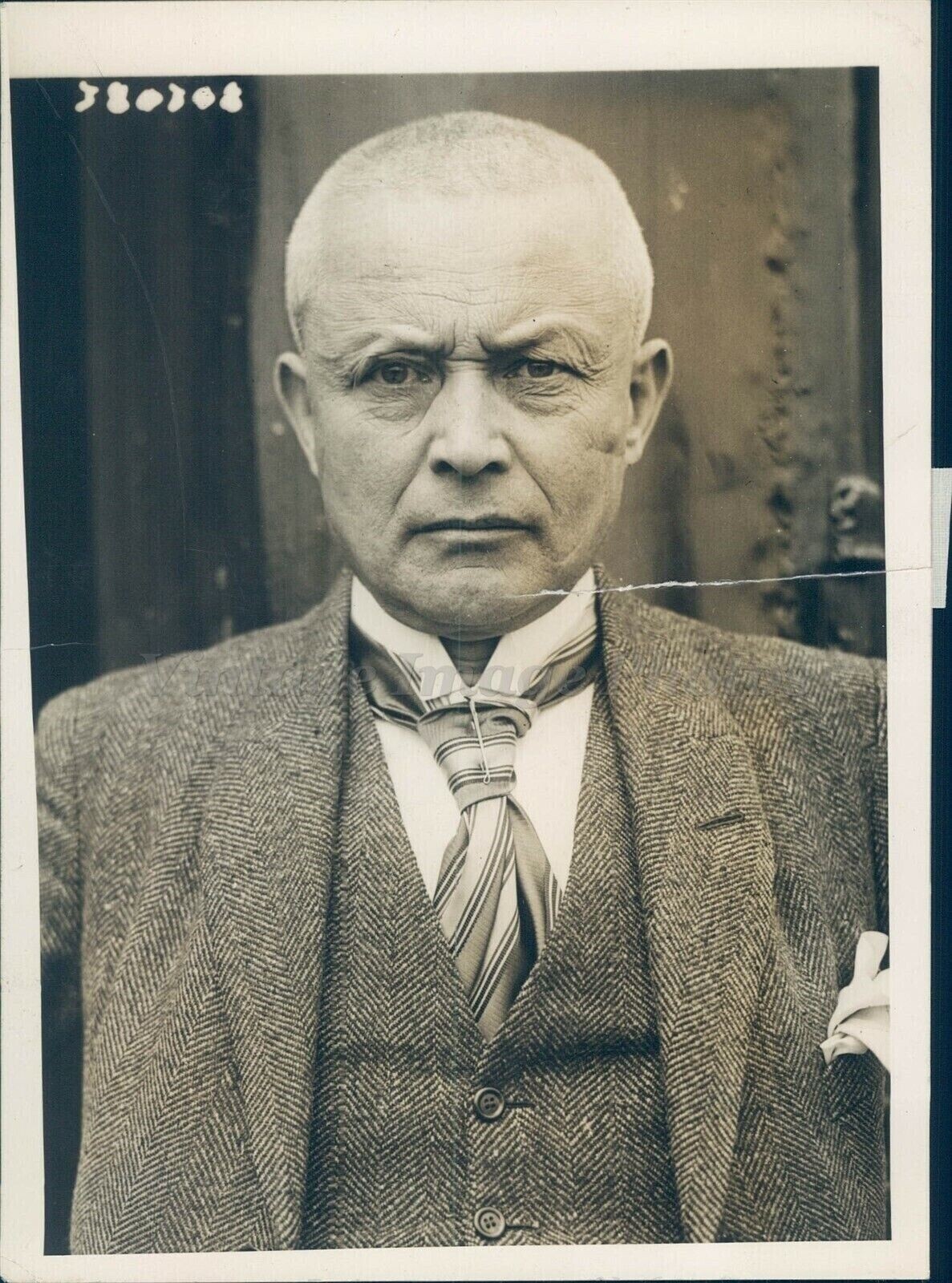 1925 Press Colonel Kuenzer Berlin German SS Columbus Police Conference Photo 5x7