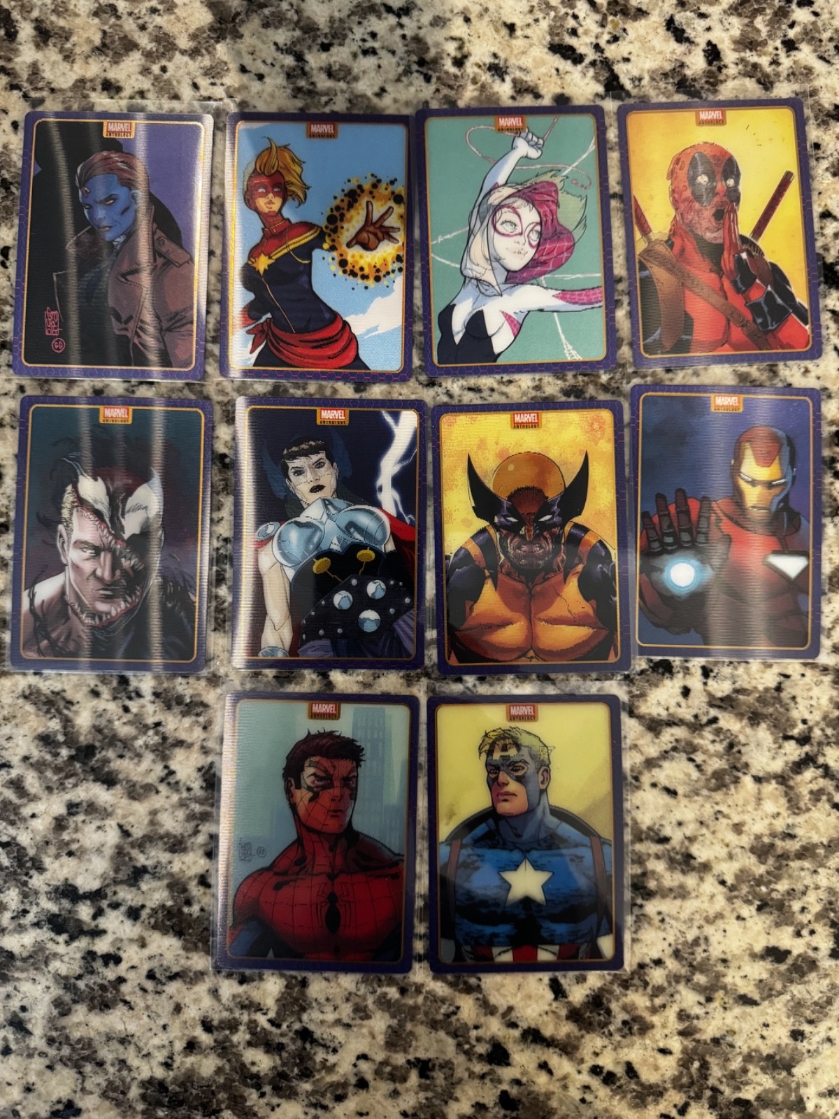 2025 Panini Marvel Anthology Complete Lenticular Insert Set (10 Cards) 2025 Panini Marvel Anthology Complete Lenticular Insert Set (10 Cards)