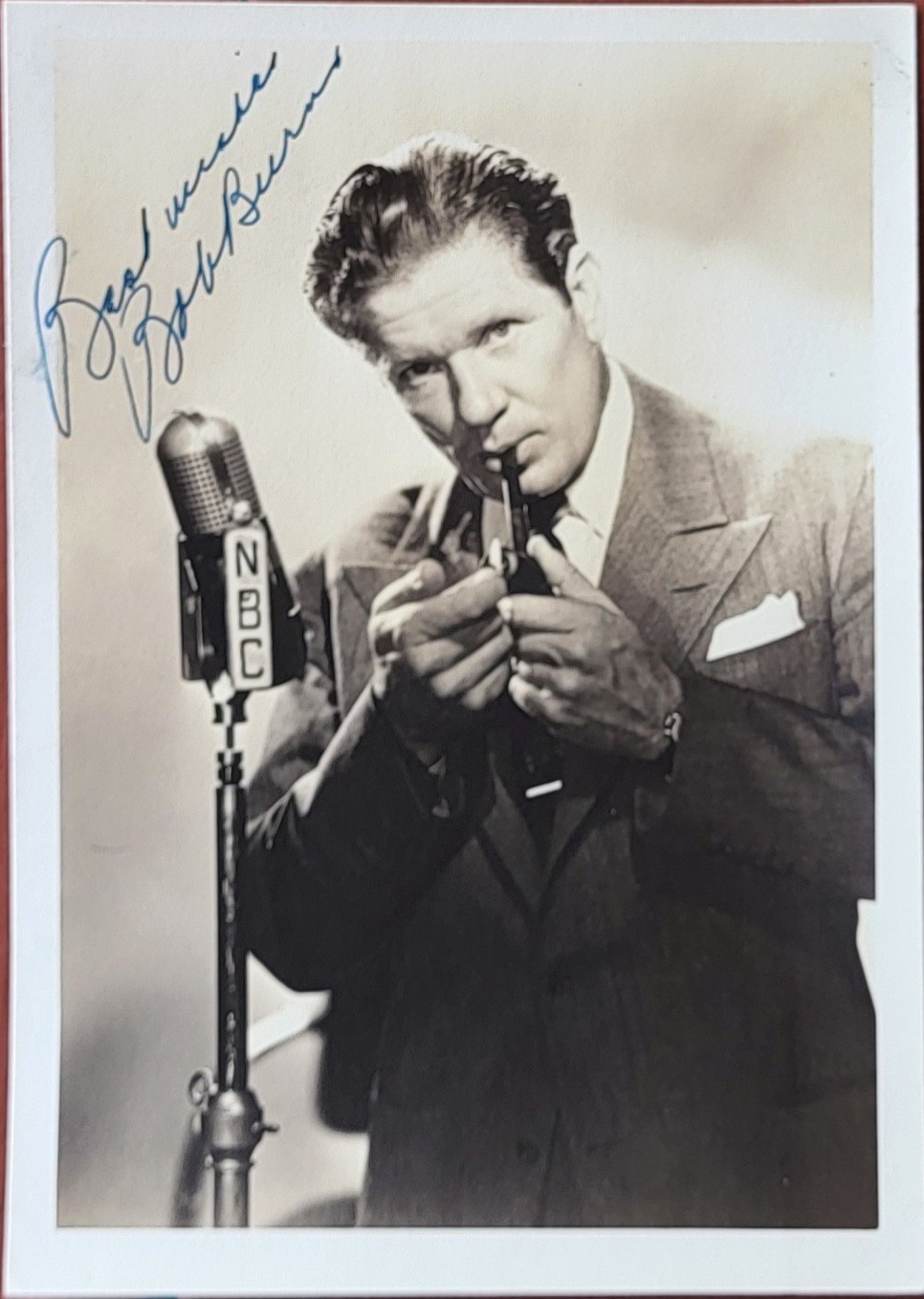 Bob Burns Autographed Vintage Photo Musical Comedian Died 1956