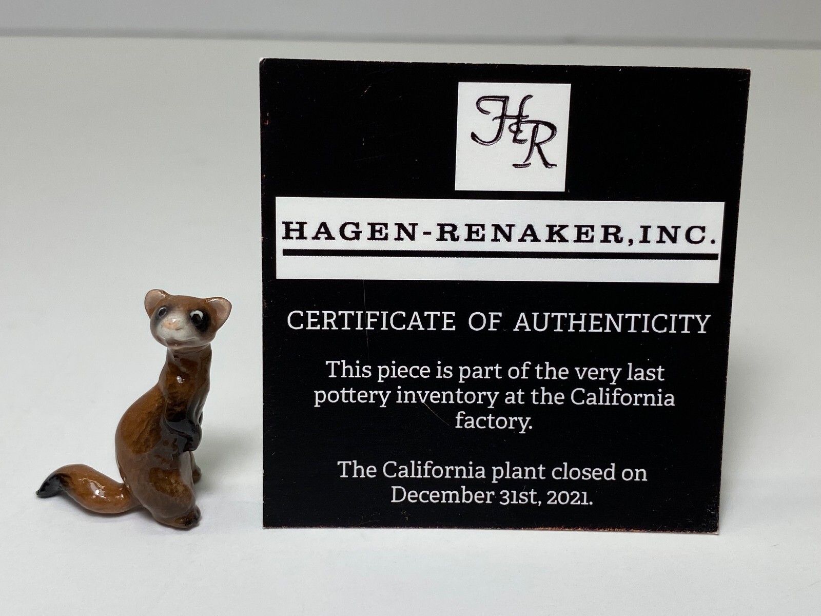 Hagen Renaker #924 A-3318 Specialties Ferret Standing Last of the Factory Stock 