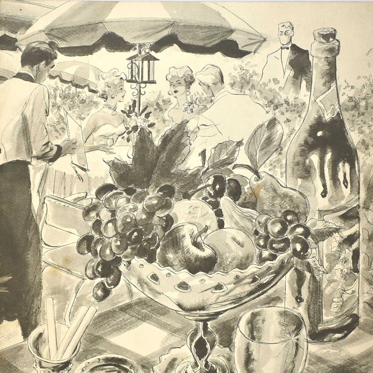 1950s Jacques French Restaurant Menu 900 North Michigan Avenue Chicago Illinois