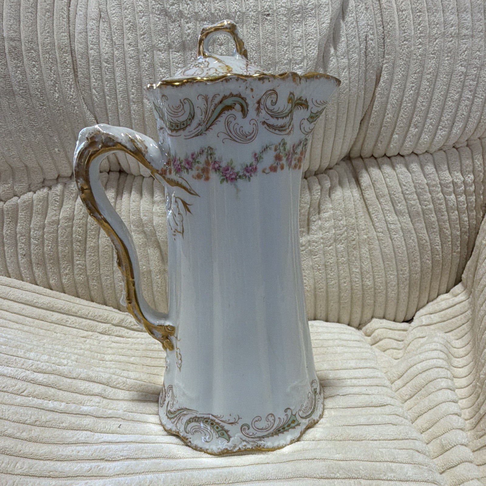 Theodore Haviland Limoges Porcelain Pitcher