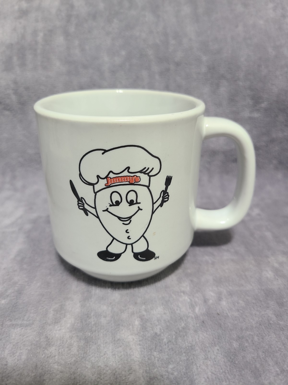 JIMMY'S EGG Coffee Mug Restaurant LOGO Red Letter Version 10oz. Crestware Cup 