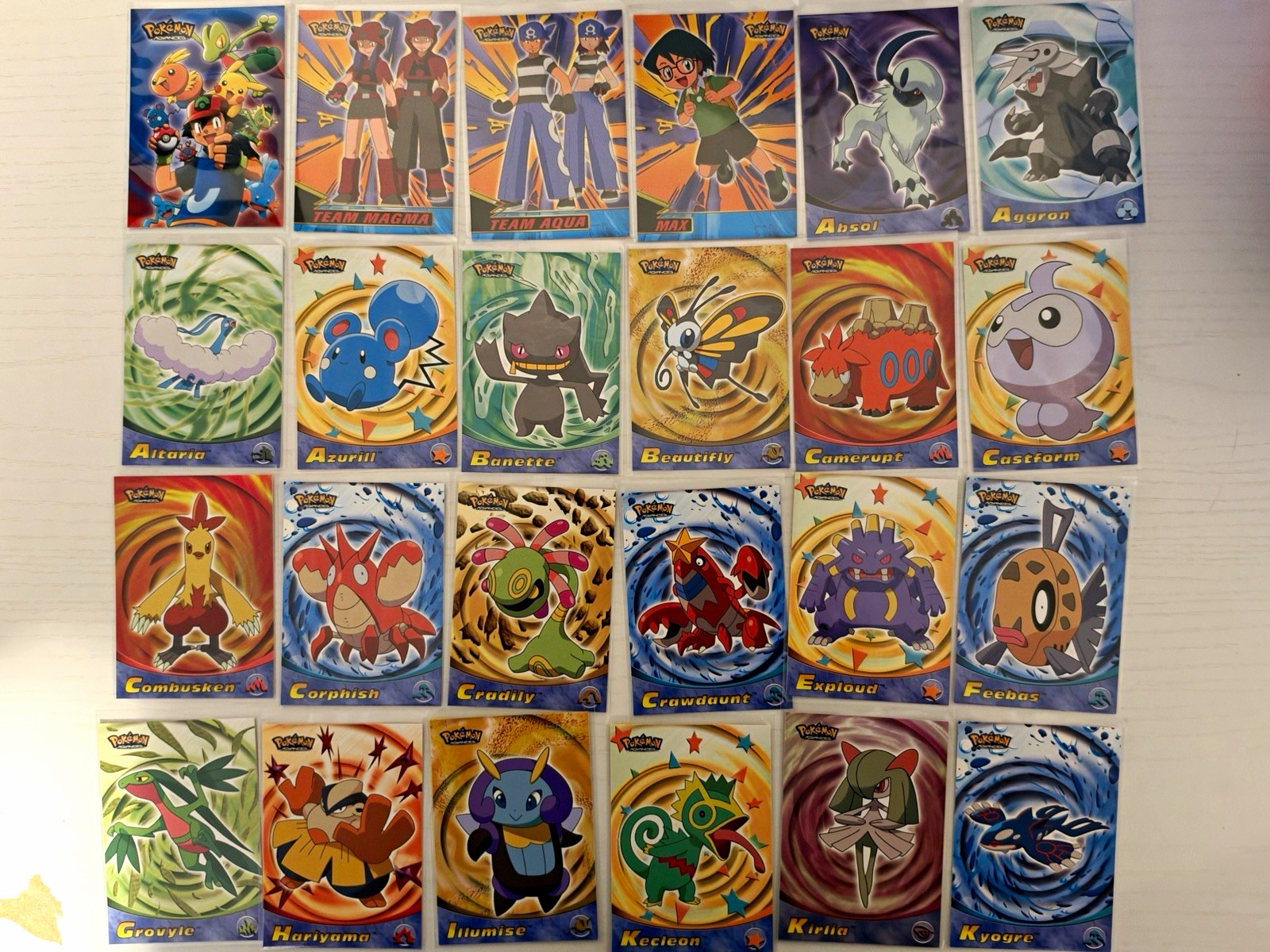 Pokémon Advanced Topps 50 Card Trading Card Lot Team Magma/Aqua Absol Aggron