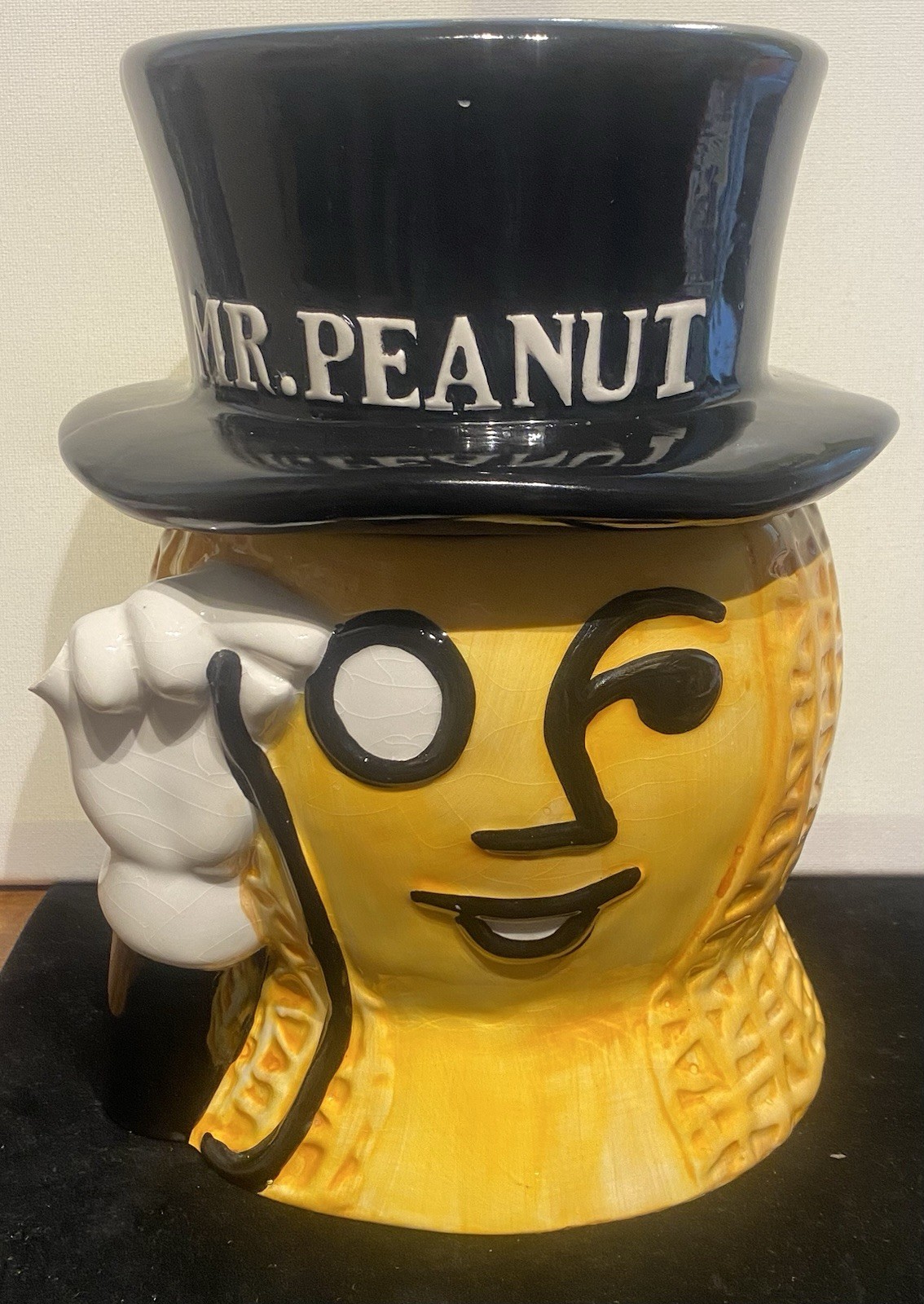 1990s Vintage Nabisco Classics Mr Peanut Ceramic Cookie Jar Planters Advertising