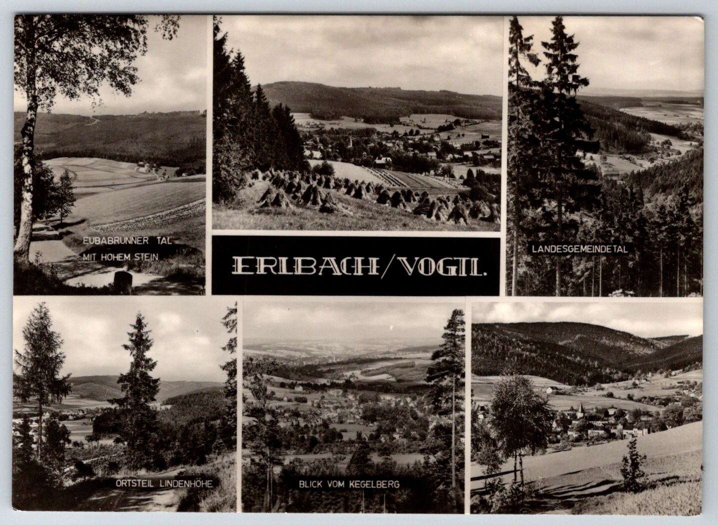 RPPC Erlbach Germany Multi-View Real Photo
