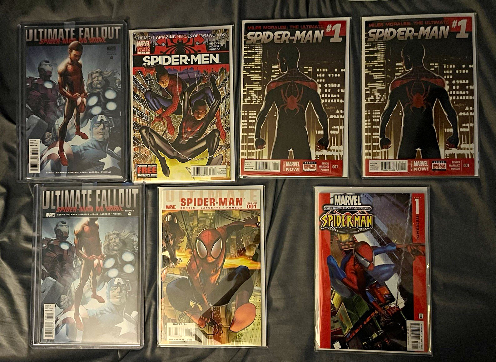 Marvel Comics Ultimate Spider-Man/Ultimate Fallout Lot #1 #4 Miles Morales Marvel Comics Ultimate Spider-Man/Ultimate Fallout Lot #1 #4 Miles Morales