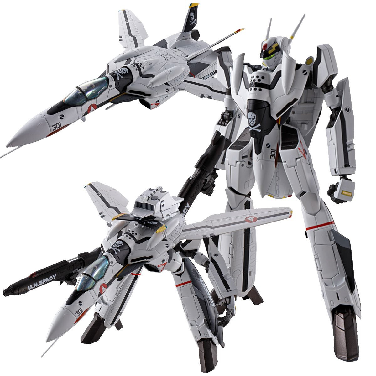 Hi-Metal R Macross Plus Roy Fokker\'s VF-0S Phoenix model Bandai Tamashii