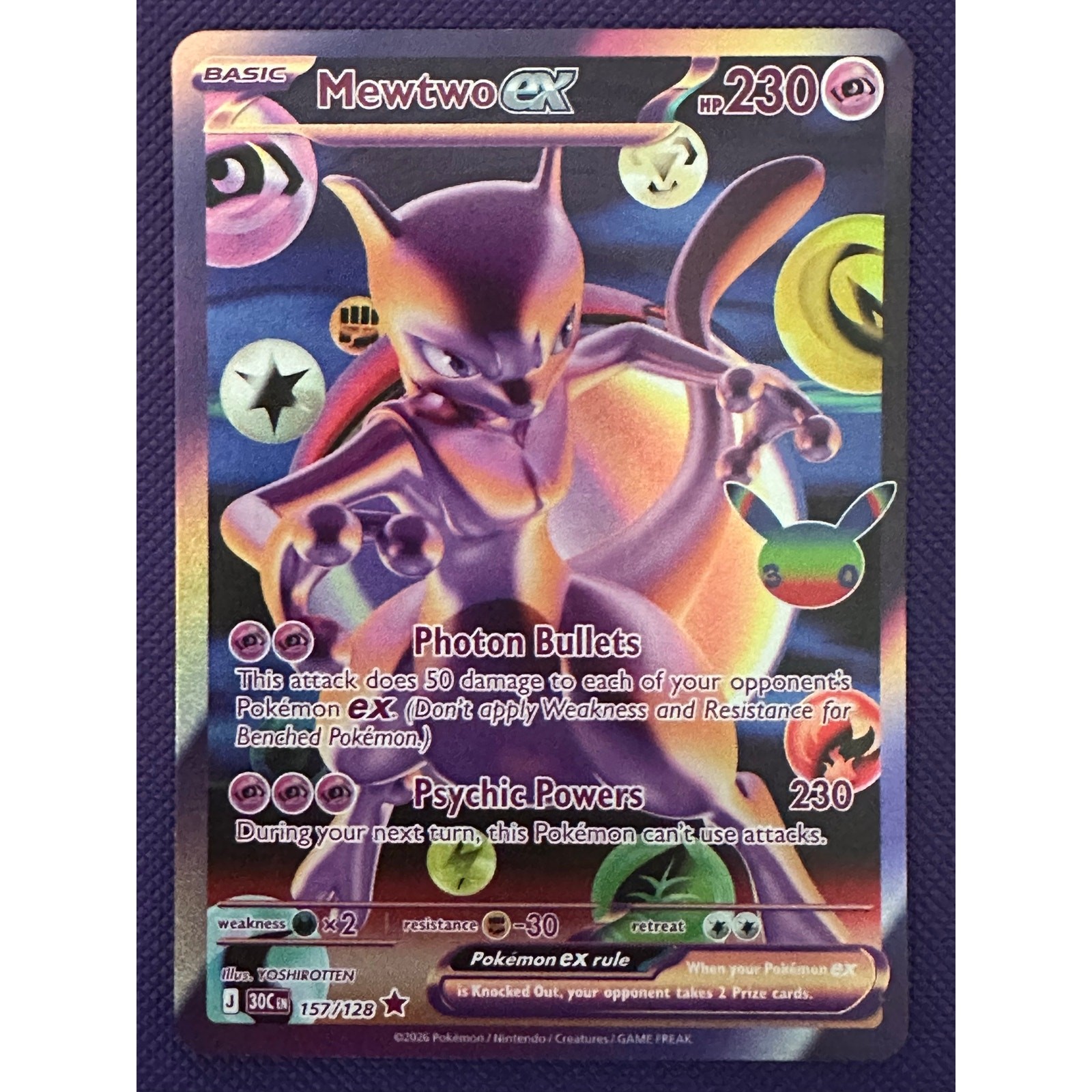 Mewtwo ex 157 30th Celebration