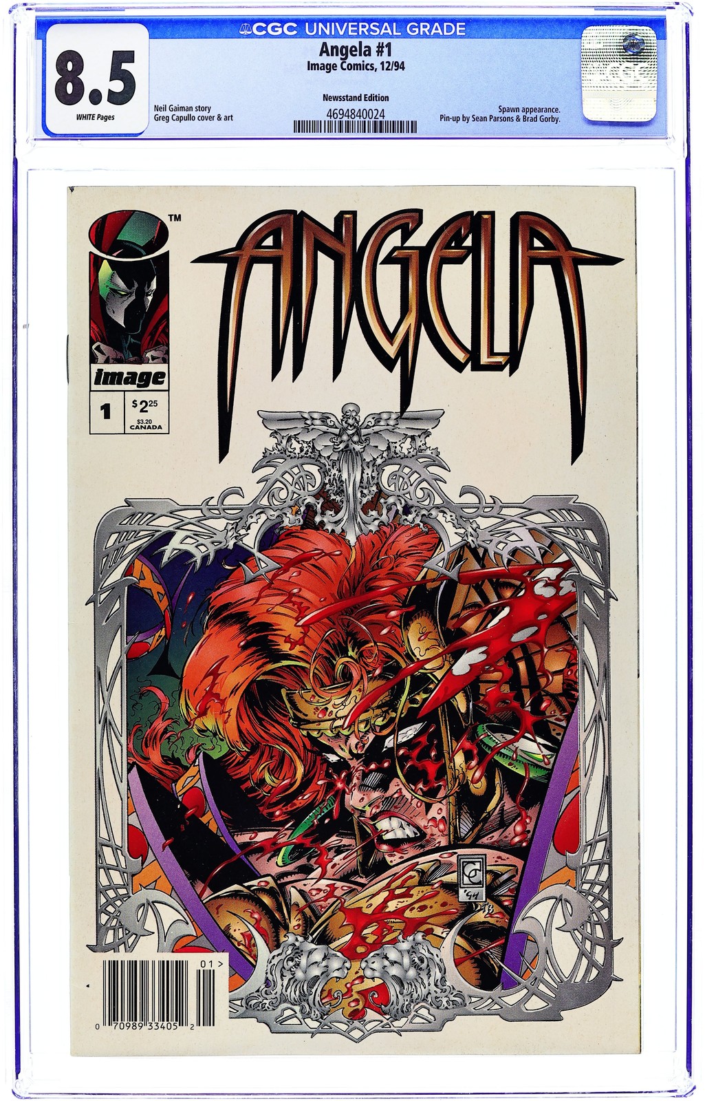 Angela 1N CGC 8.5 Newsstand 1994 4694840024