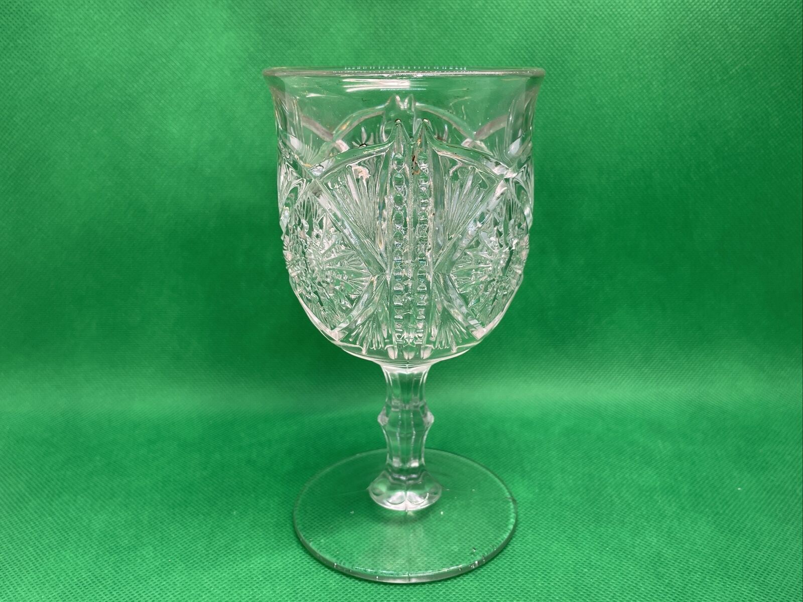 EAPG Goblet Clear Wine Glass 1890s