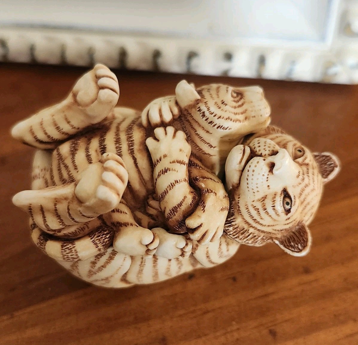 ☆ 1993 HARMONY KINGDOM ☆ Of the Same Stripe ☆  Trinket Box Made in UK ☆