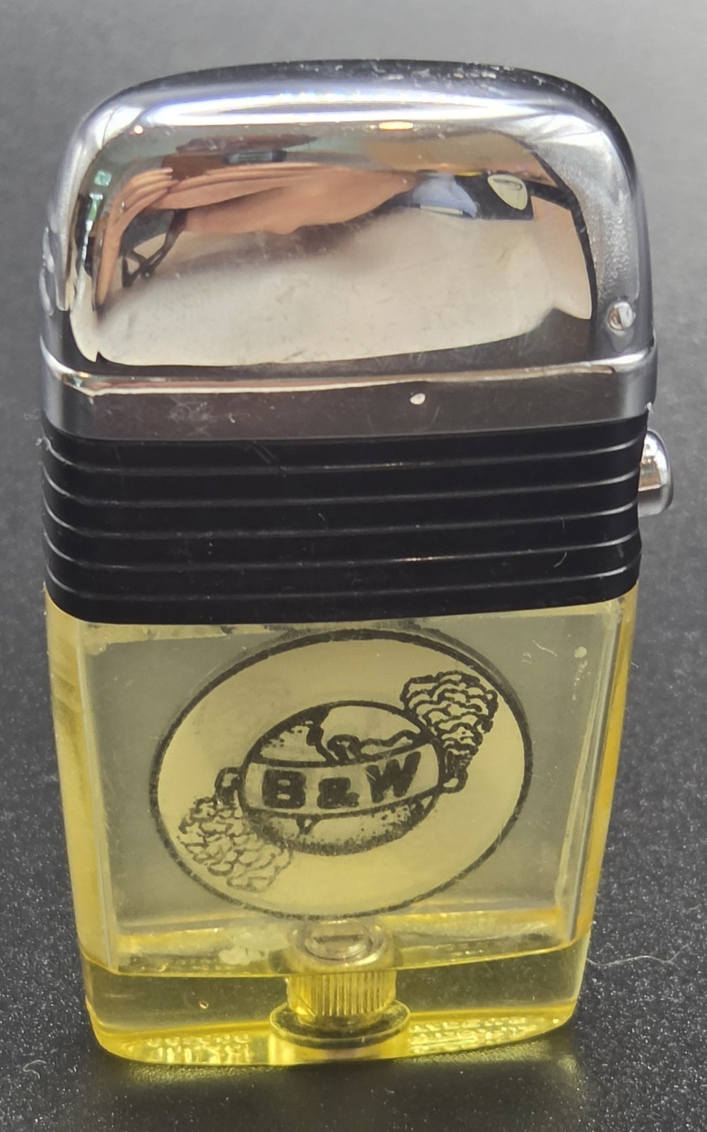 Vintage 1960's B & W Bowers and  Wilkins Scripto Vu lighter 