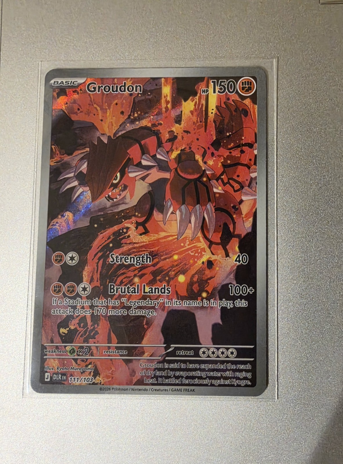 Groudon 111/103 Pokemon Delta Reign | Illustration Rare | NM-M