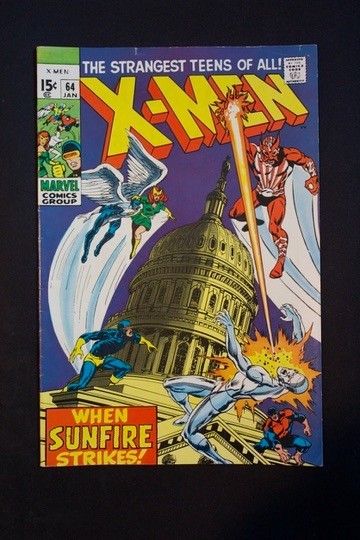 1970 MARVEL COMICS X-MEN #64 1ST SUNFIRE APPEARANCE