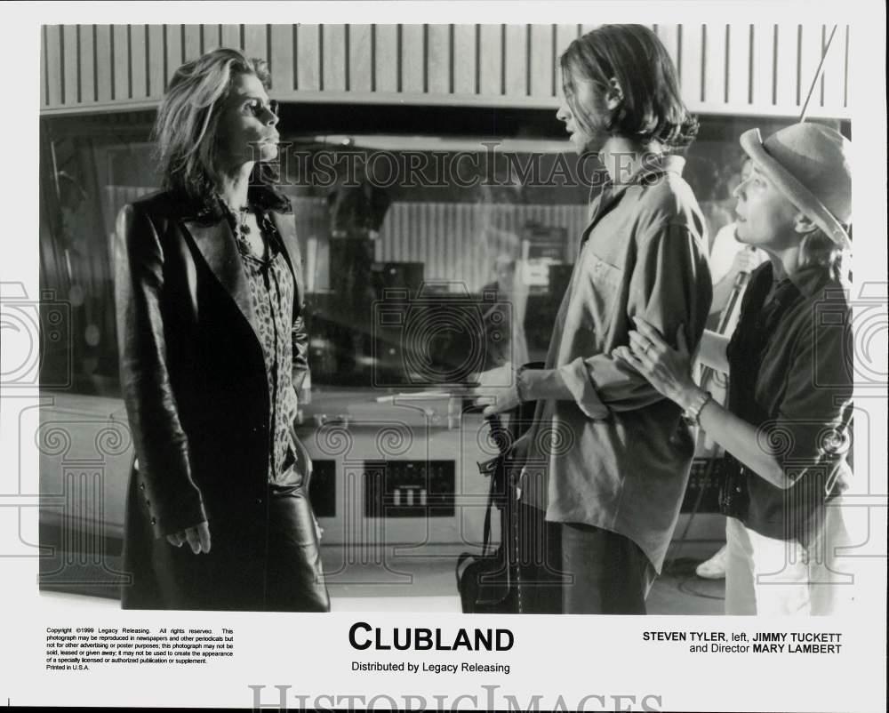 1999 Press Photo Steven Tyler, Jimmy Tuckett, Mary Lambert on 