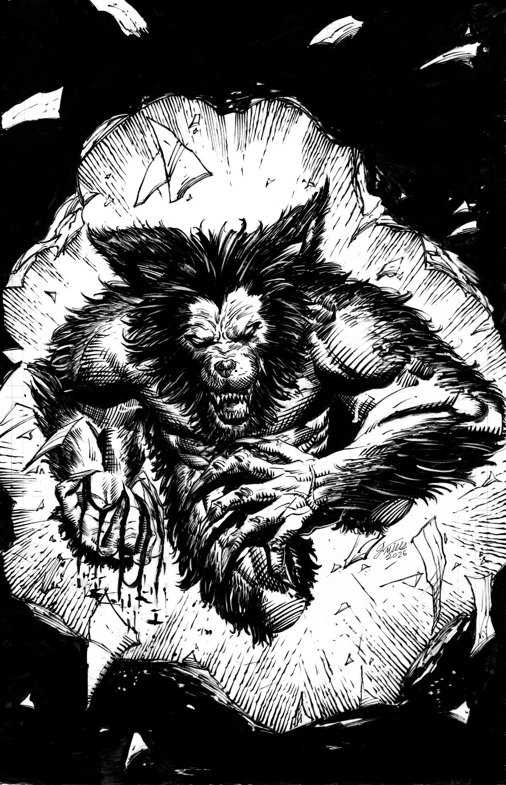 The Vessel Cover Art Inked by Giovanni Mills on 11x17 Bristol Board The Vessel Cover Art Inked by Giovanni Mills on 11x17 Bristol Board
