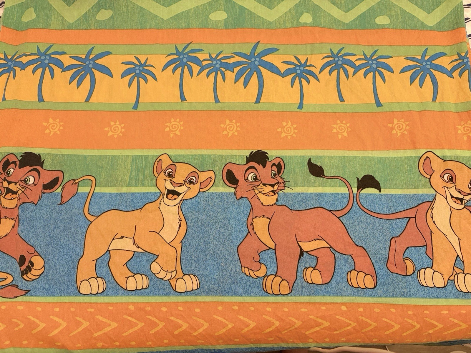 Vintage Disney Lion King 2 Simba's Pride Twin Sheet Kovu Kiara Bedding 90s USA
