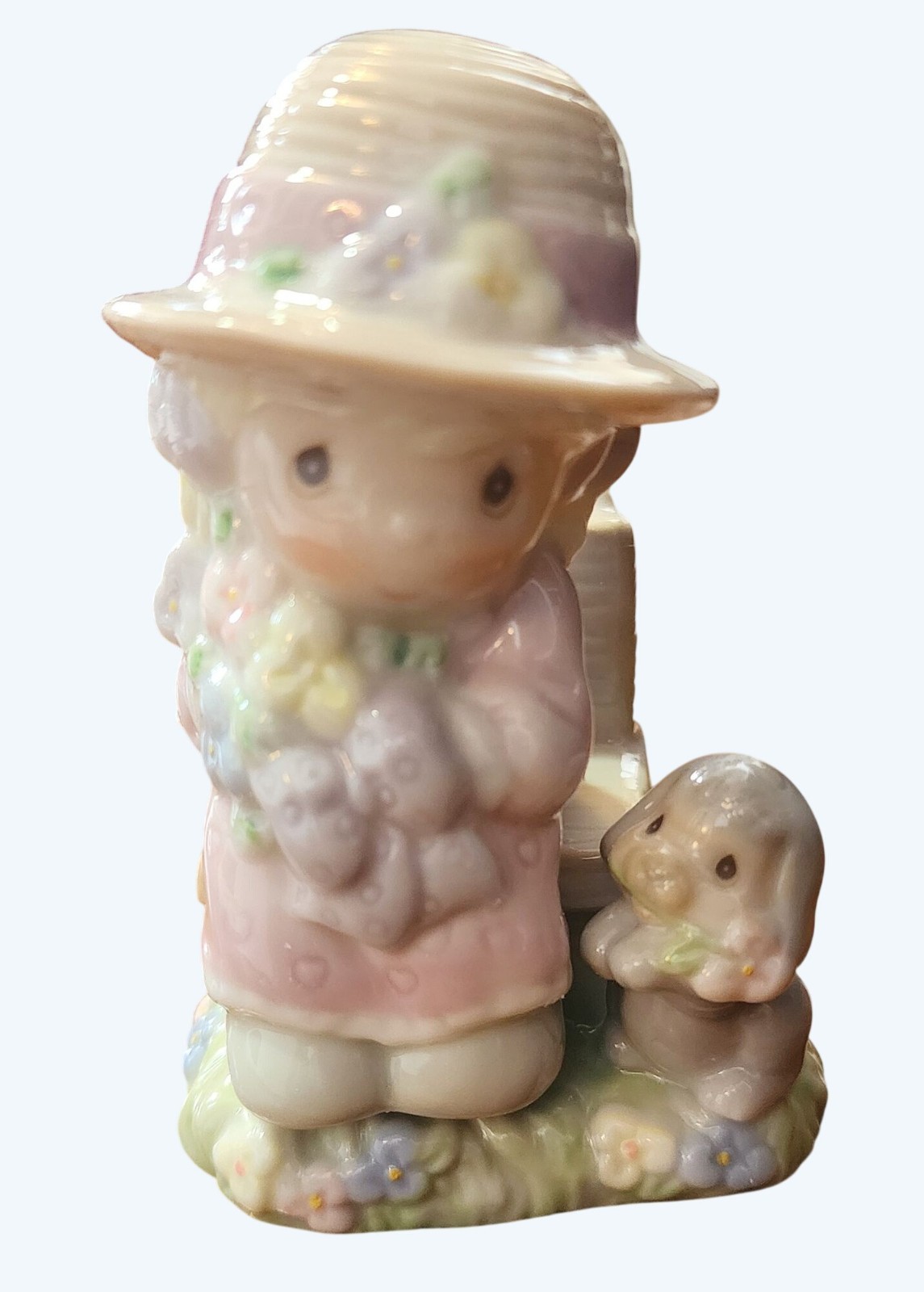 Seasoned With A Smile Avon Precious Moments Girl & Bench Salt & Pepper Shakers Seasoned With A Smile Avon Precious Moments Girl & Bench Salt & Pepper Shakers