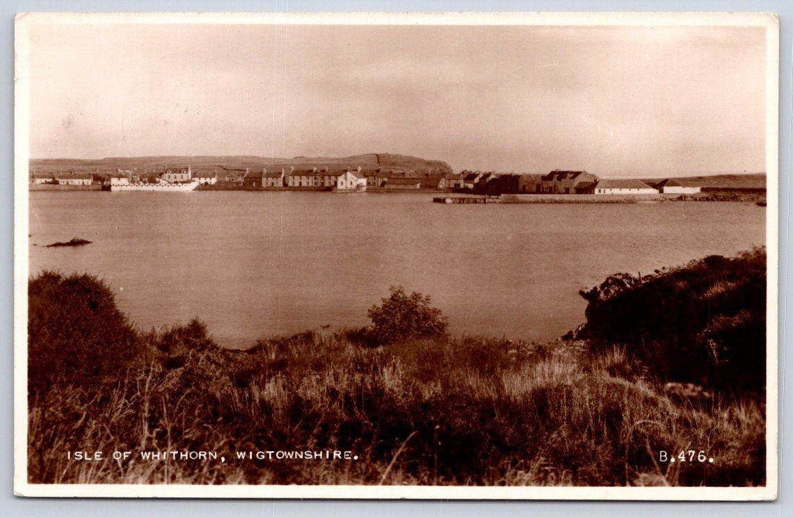 Antique Scotland Postcard ISLE OF WHITHORN Harbor Wigtownshire RPPC Antique Scotland Postcard ISLE OF WHITHORN Harbor Wigtownshire RPPC