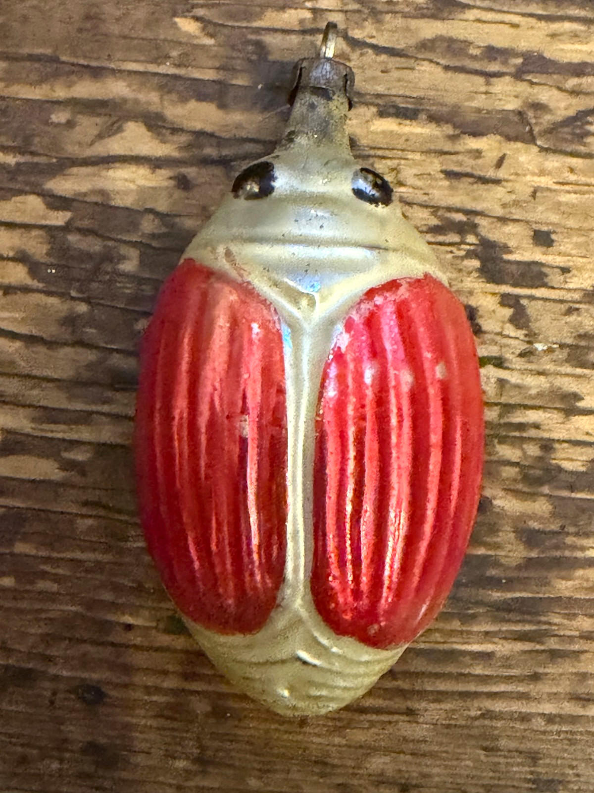 Vintage Antique German 1920's Mercury Glass Beetle/Scarab 2.75 Vintage Antique German 1920's Mercury Glass Beetle/Scarab 2.75