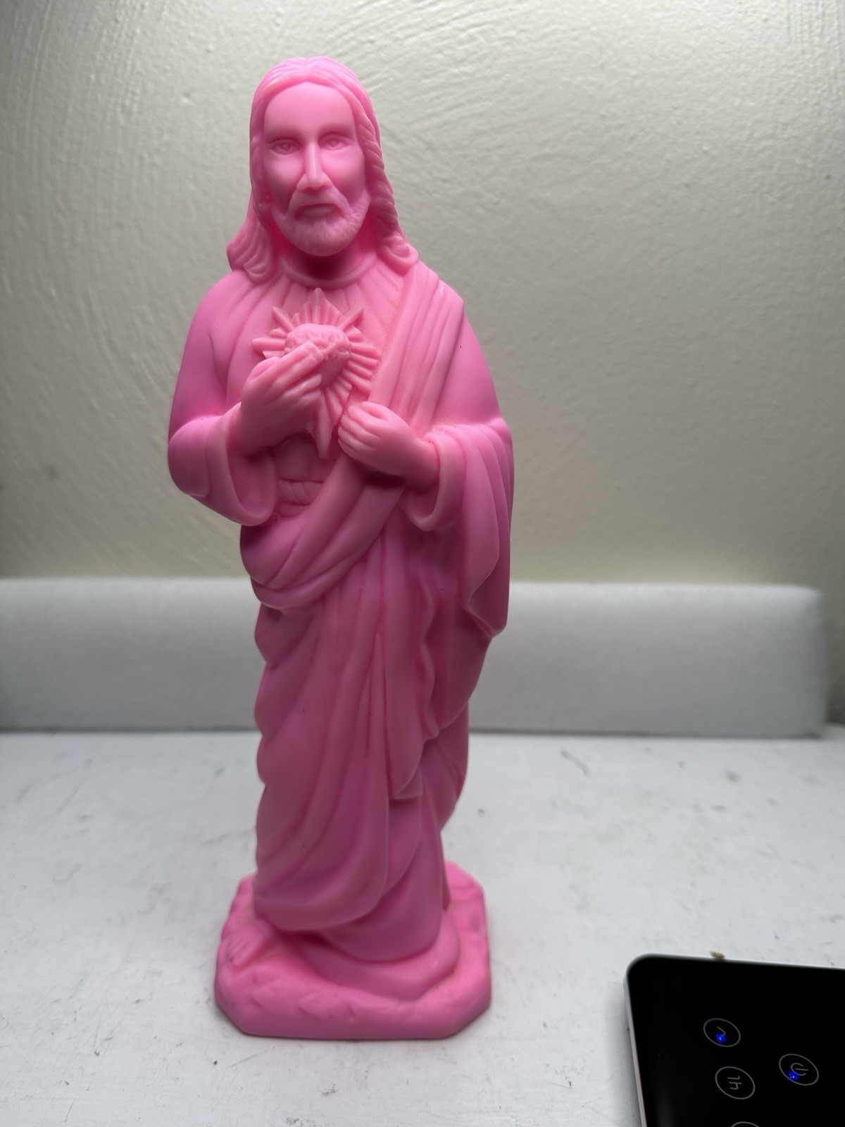 Rare Vintage Bright Pink Answer Me Jesus Magic 8 Ball Figurine 11 Rare Vintage Bright Pink Answer Me Jesus Magic 8 Ball Figurine 11